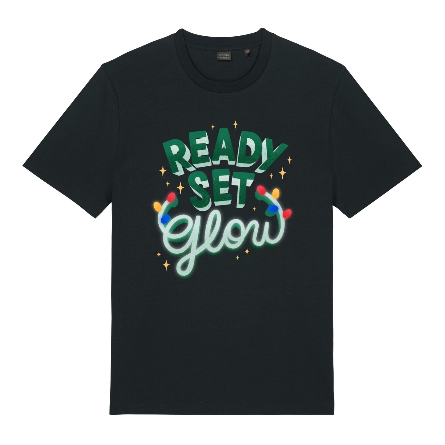 Christmas Unisex You Ready Set Glow Midweight  Tee