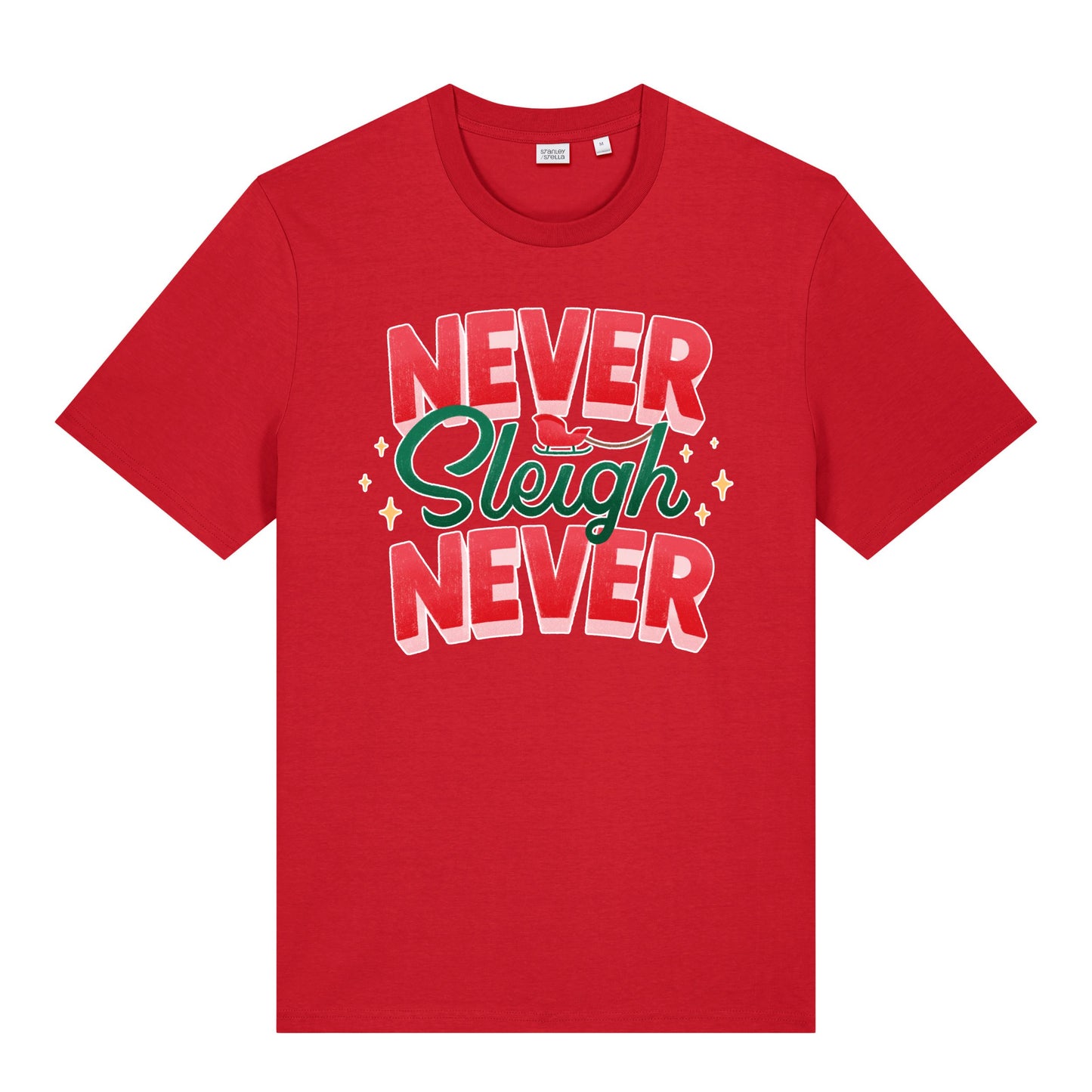 Christmas Unisex Never Sleigh Never Midweight  Tee