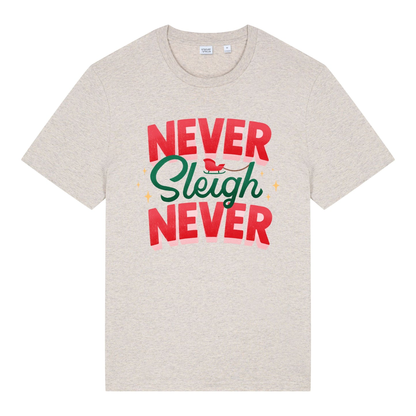 Christmas Unisex Never Sleigh Never Midweight  Tee