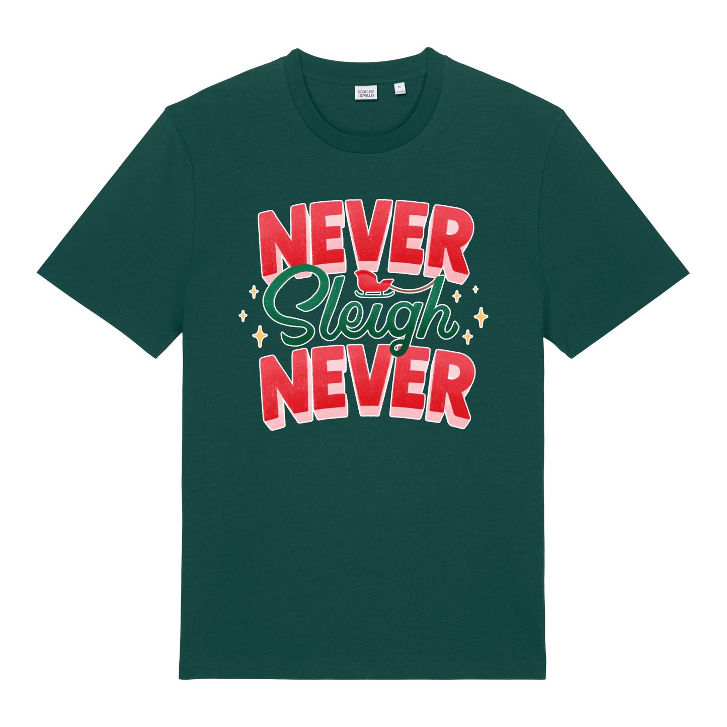Christmas Unisex Never Sleigh Never Midweight  Tee