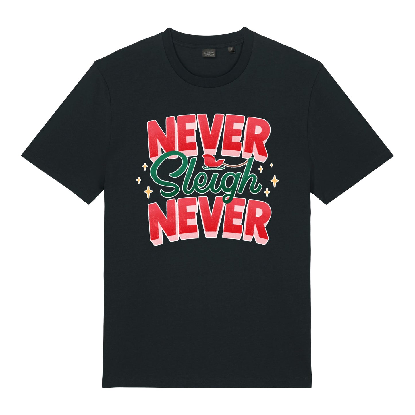 Christmas Unisex Never Sleigh Never Midweight  Tee