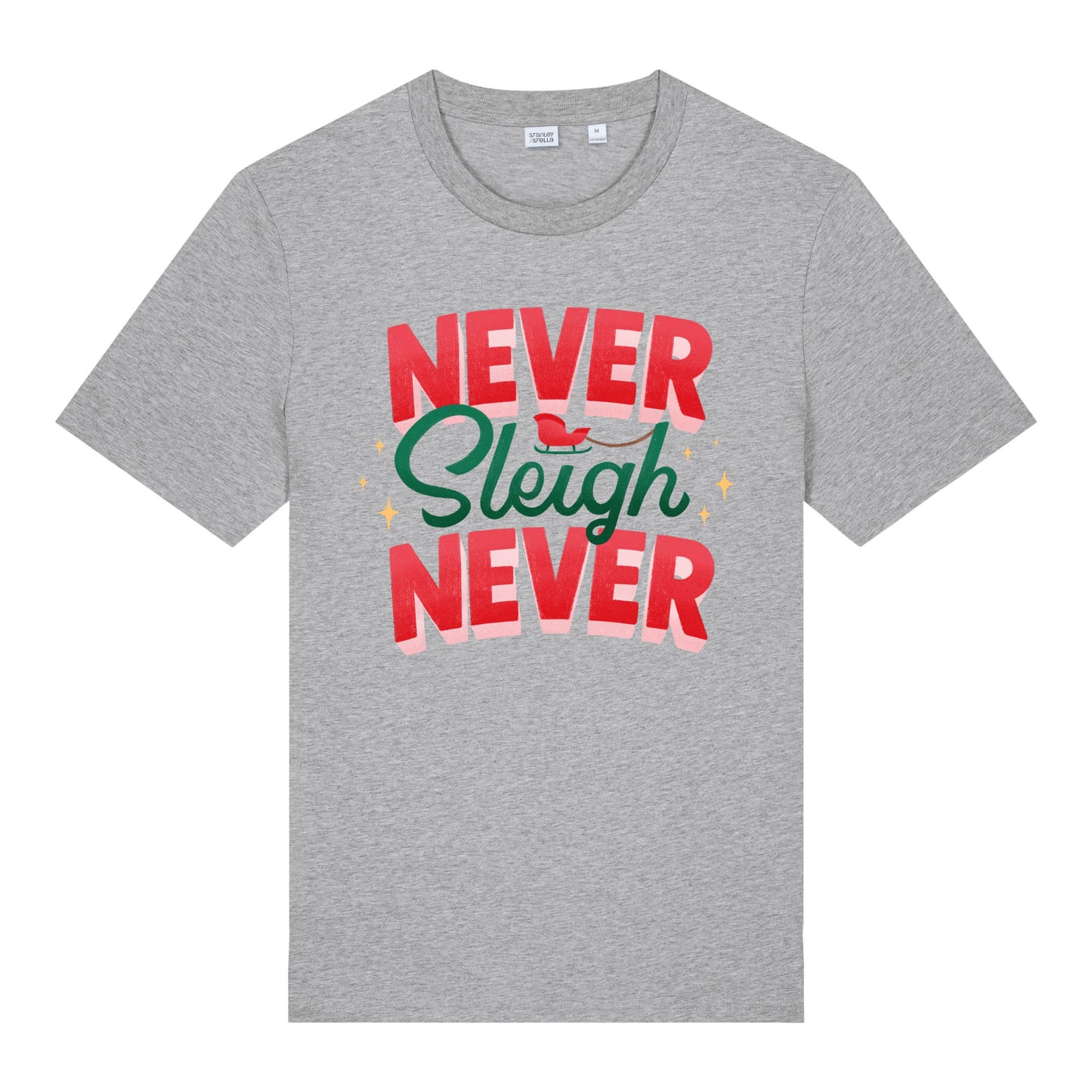 Christmas Unisex Never Sleigh Never Midweight  Tee