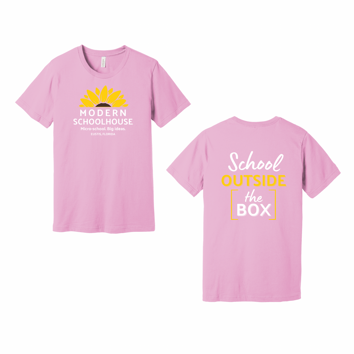 Modern Schoolhouse Two-sided Adult Tee