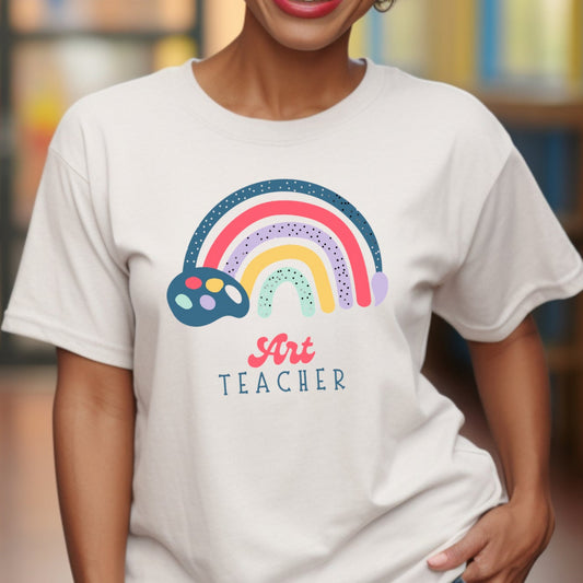 Art Teacher Rainbow Tee