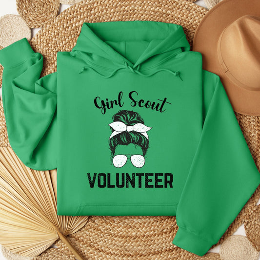 Distressed Girl Scout Volunteer Youth/Adult Hoodie