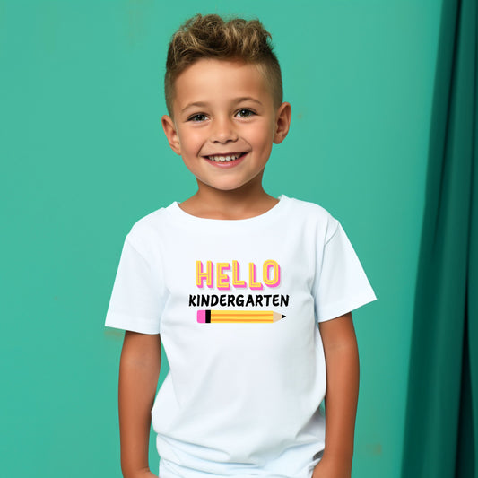 Hello Customizable Grade Short Sleeve Youth and Adult Tee