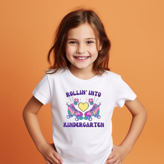 Retro Rollin into Customizable Grade Short Sleeve Youth and Adult Tee