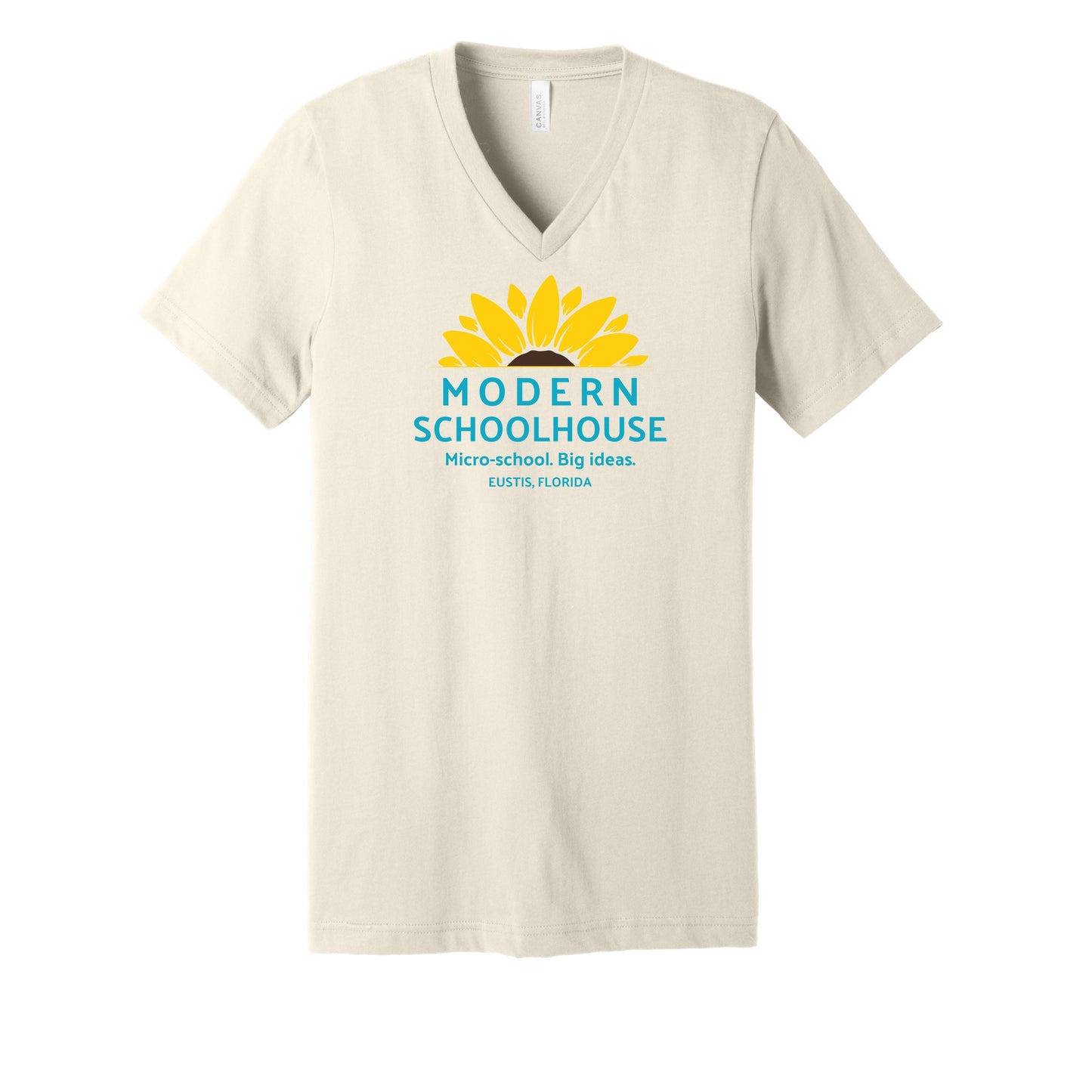 Modern Schoolhouse Adult V-Neck Tee