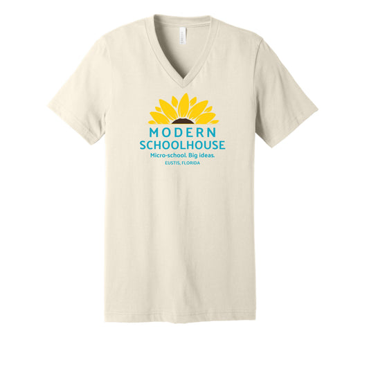 Modern Schoolhouse Adult V-Neck Tee
