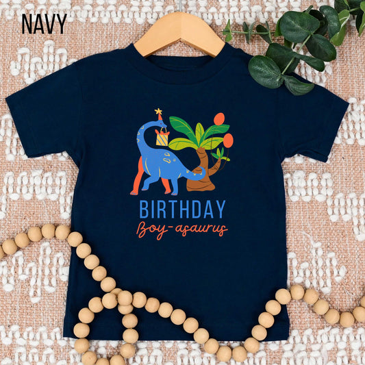 Birthday Boy Boyasaurus Youth Toddler Infant  Short Sleeve Tee