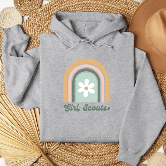 Retro Rainbow Girl Scout Youth/Adult Hoodie