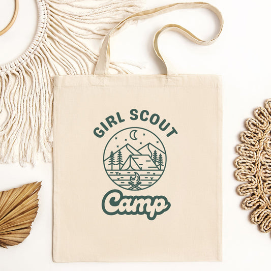 Girl Scout Camp Eco Blend Canvas Tote Bag