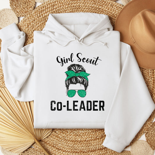 Distressed Girl Scout Co Leader Youth/Adult Hoodie