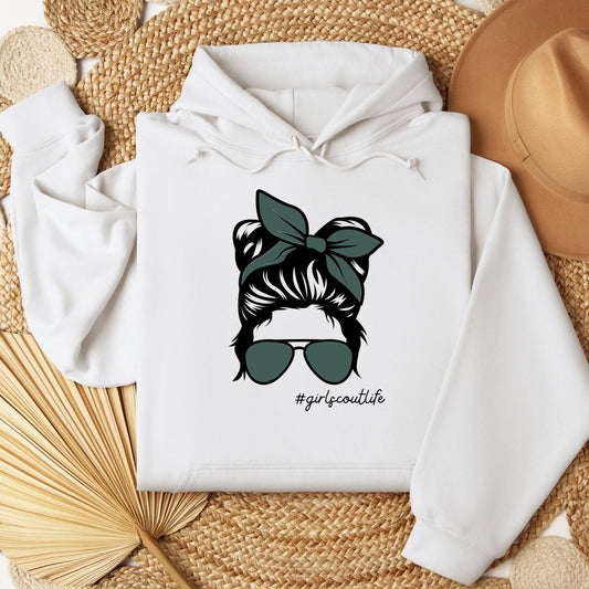 Girl Scout Messy Bun Youth/Adult Hoodie