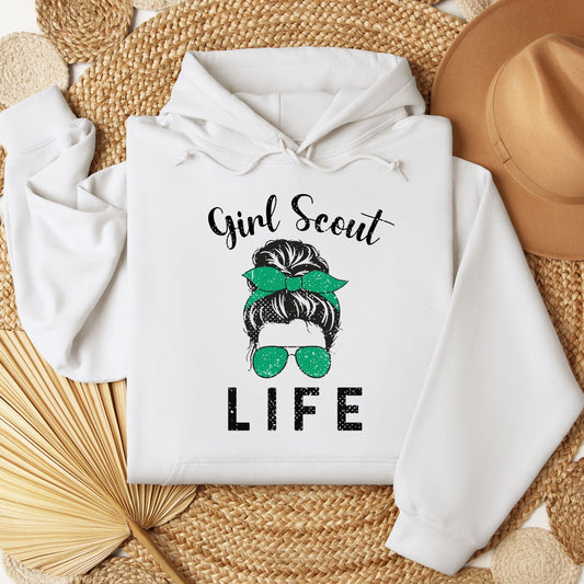 Distressed Girl Scout Life Youth/Adult Hoodie