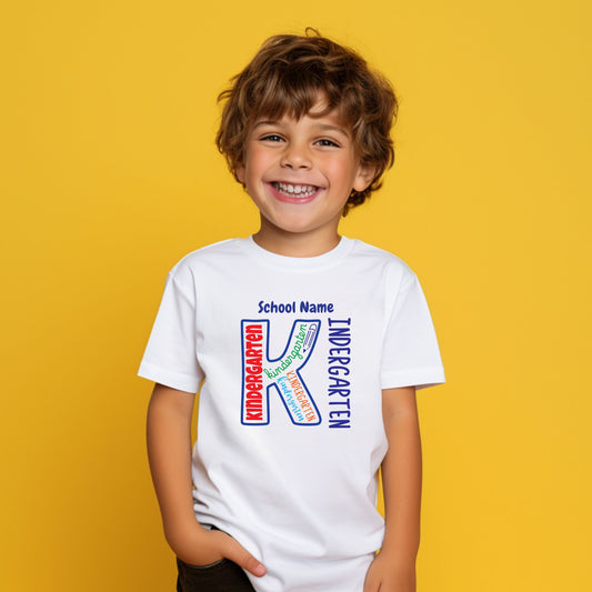 Number Word Cloud Customizable Grade Short Sleeve Youth and Adult Tee